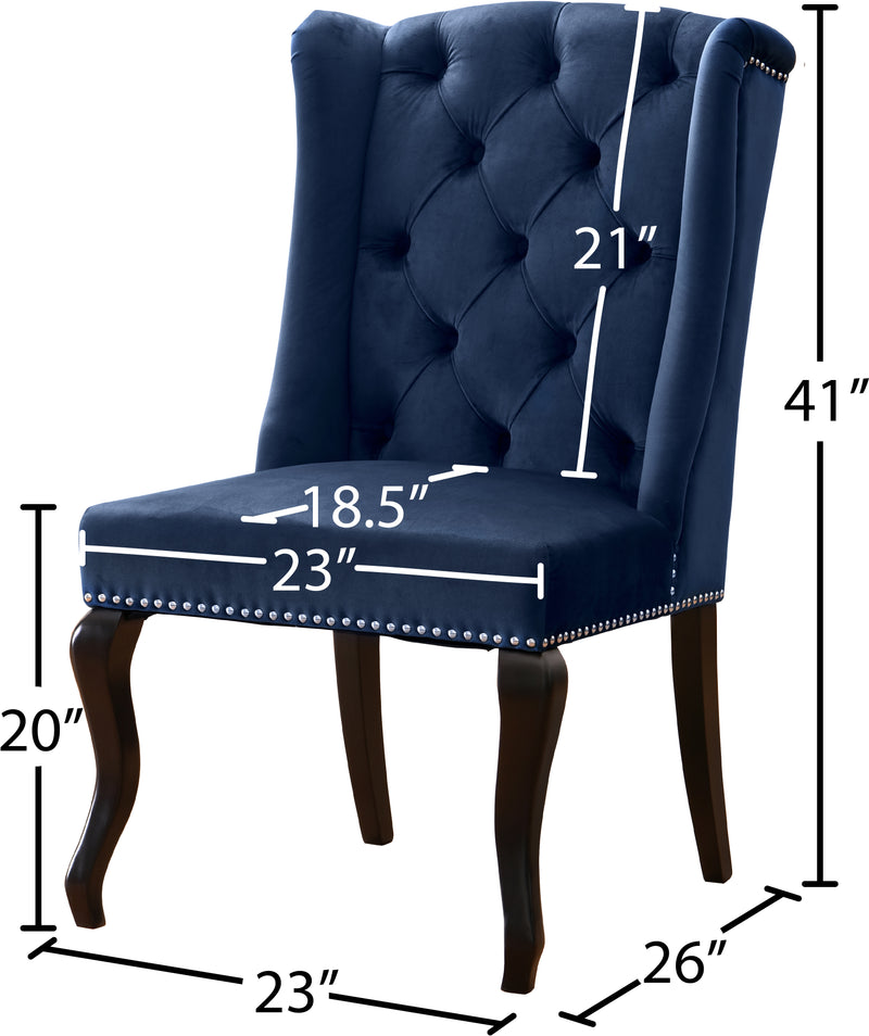 Suri Blue Velvet Dining Chair