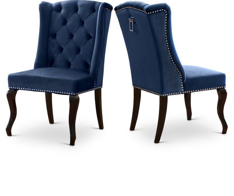 Suri Blue Velvet Dining Chair