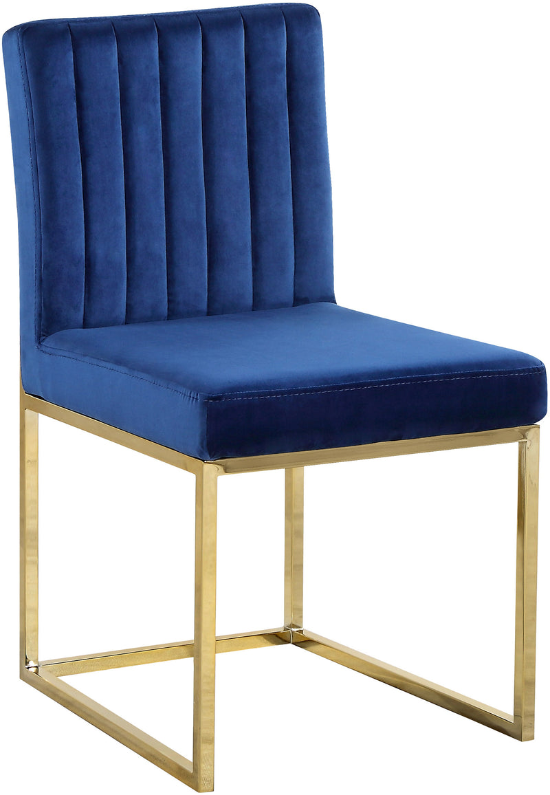 Giselle Blue Velvet Dining Chair