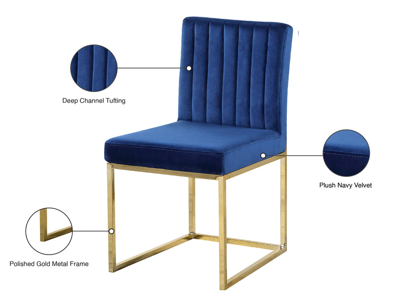 Giselle Blue Velvet Dining Chair