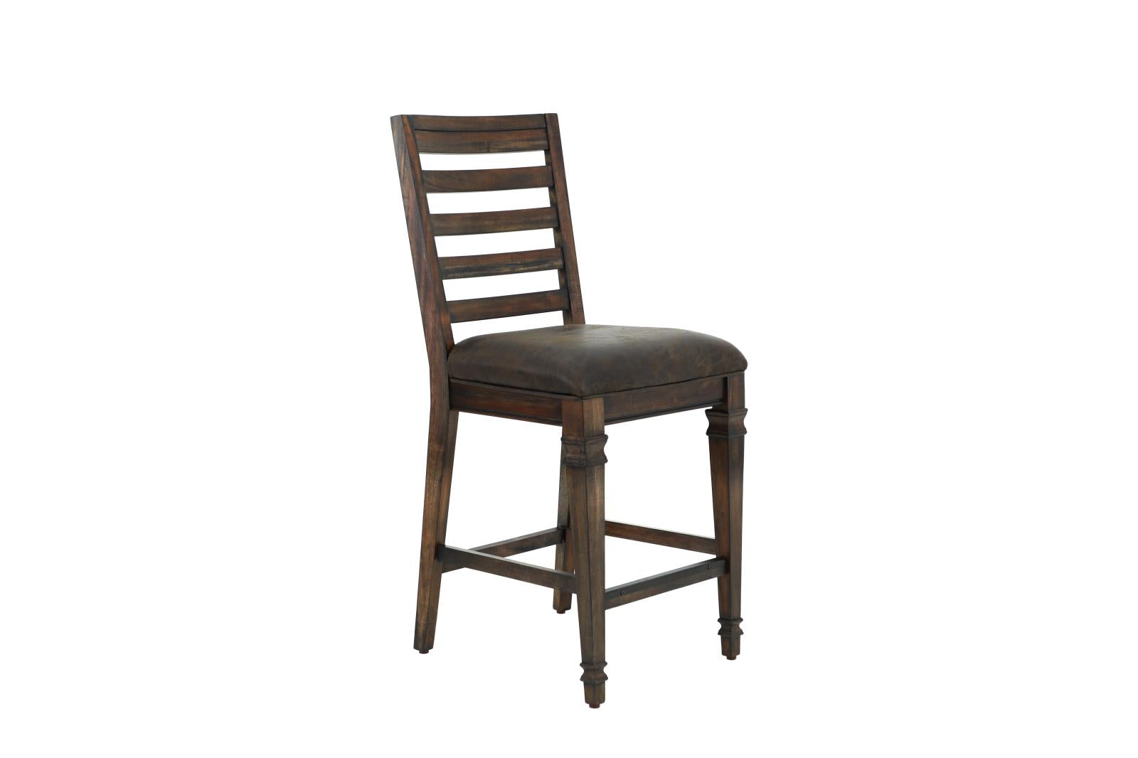 Avenue Ladder Back Counter Height Chairs Brown (Set of 2)