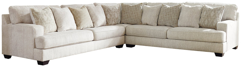 Rawcliffe Parchment Chenille 3-Piece Sectional