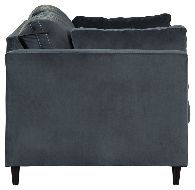 Kennewick Shadow Velvet Loveseat