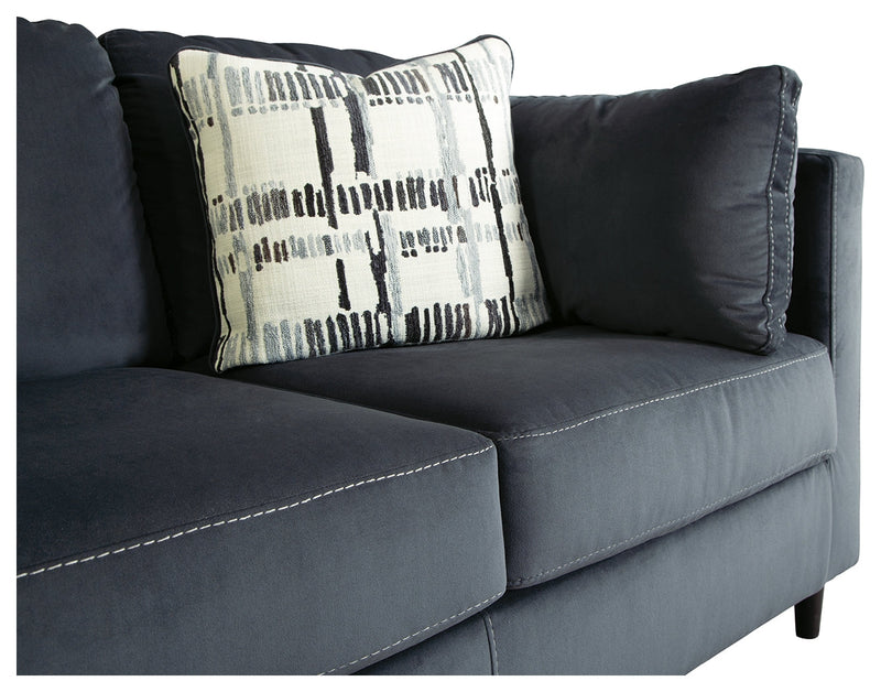 Kennewick Shadow Velvet Loveseat