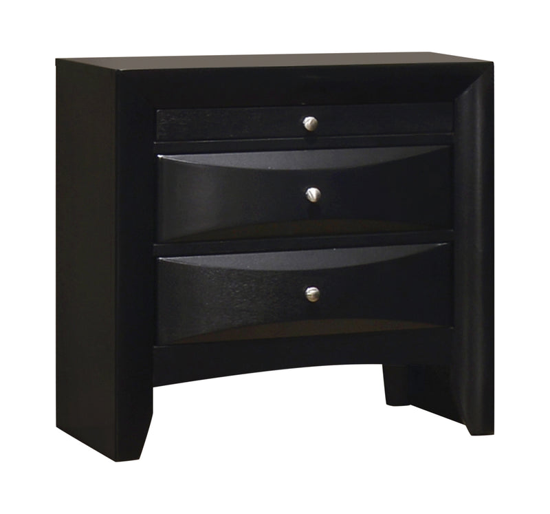 Briana Rectangular 5 Drawer Chest Black