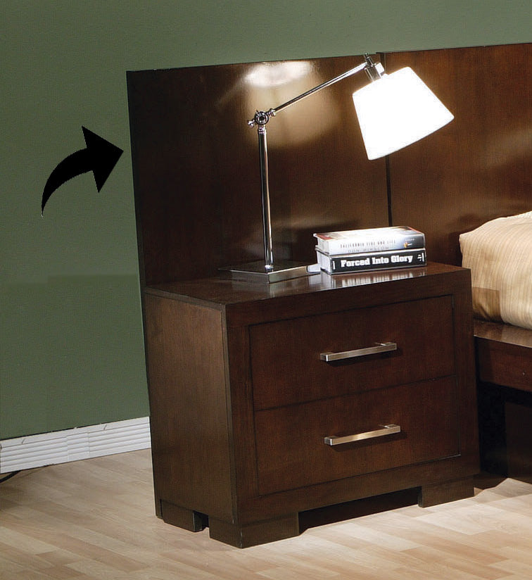 Jessica 2 Drawer Nightstand Cappuccino