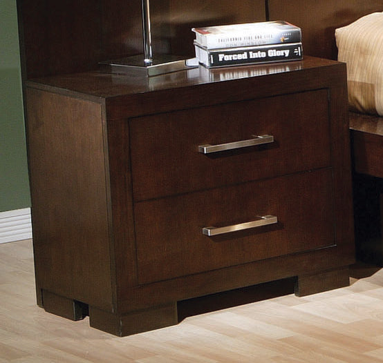 Jessica 2 Drawer Nightstand Cappuccino