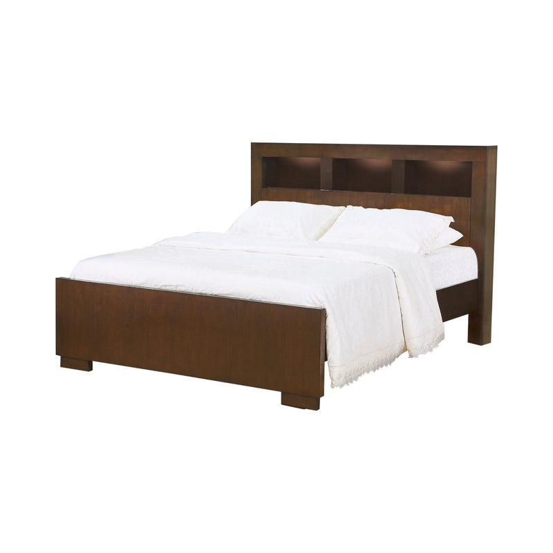 Jessica King Bed With Storage Headboard Cappuccino