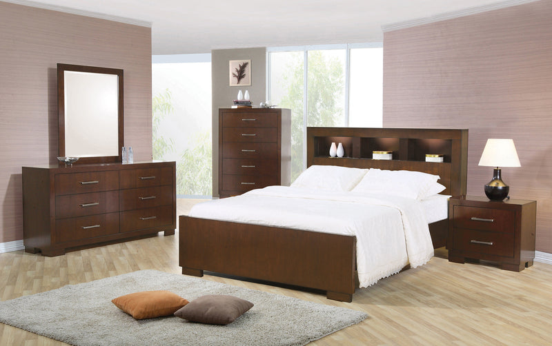 Jessica King Bed With Storage Headboard Cappuccino