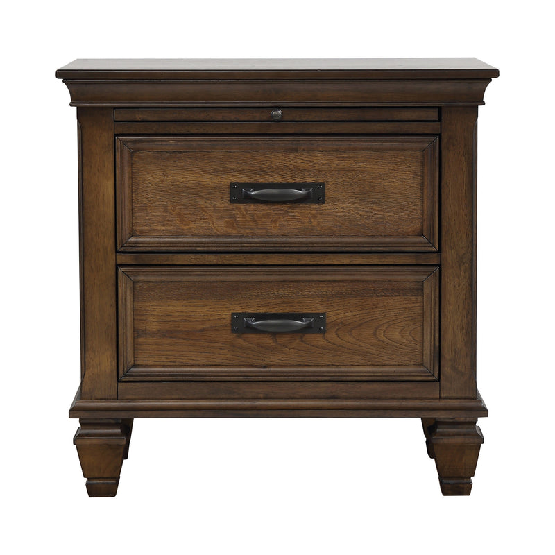 Franco King Panel Bed Burnished Oak