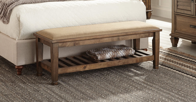 Franco King Panel Bed Burnished Oak