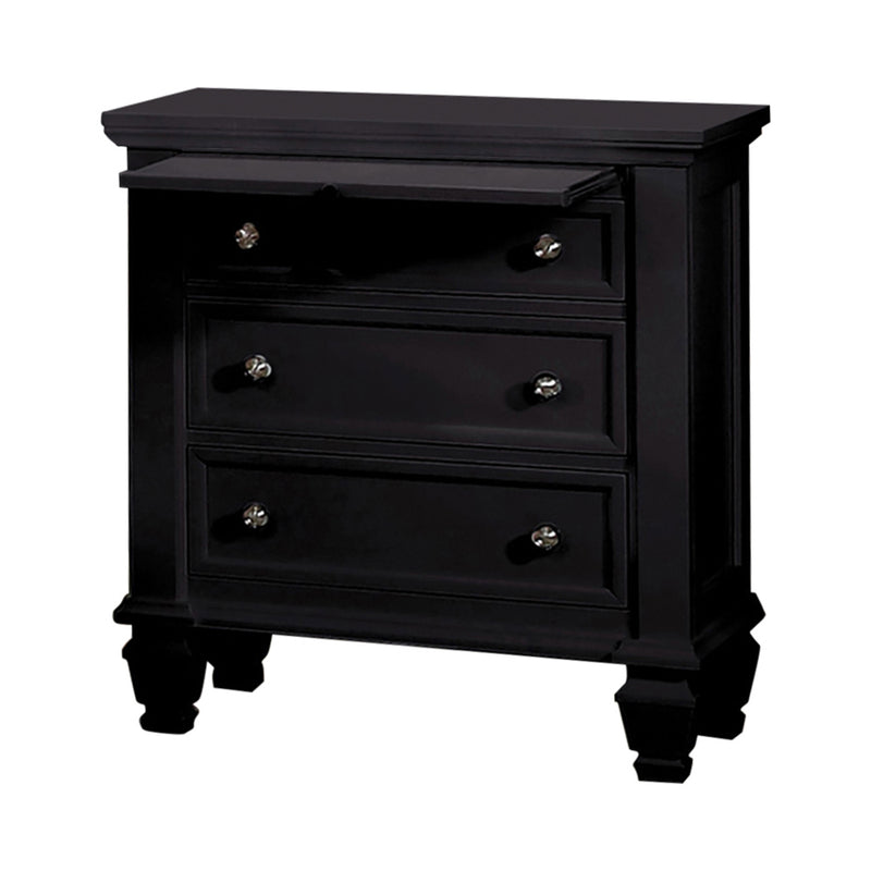 Sandy Beach Vertical Dresser Mirror Black