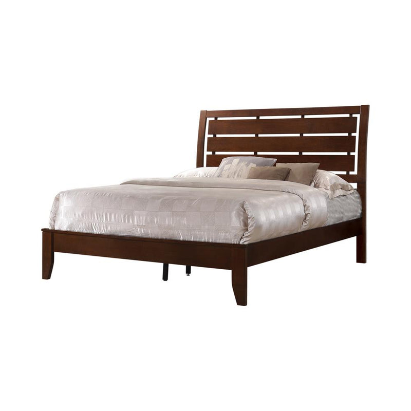 Serenity King Panel Bed Rich Merlot