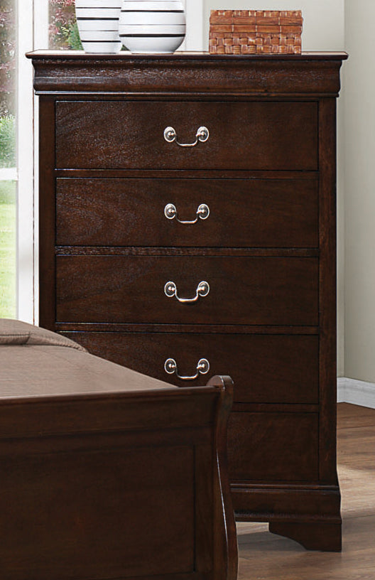 Louis Philippe 6 Drawer Dresser White