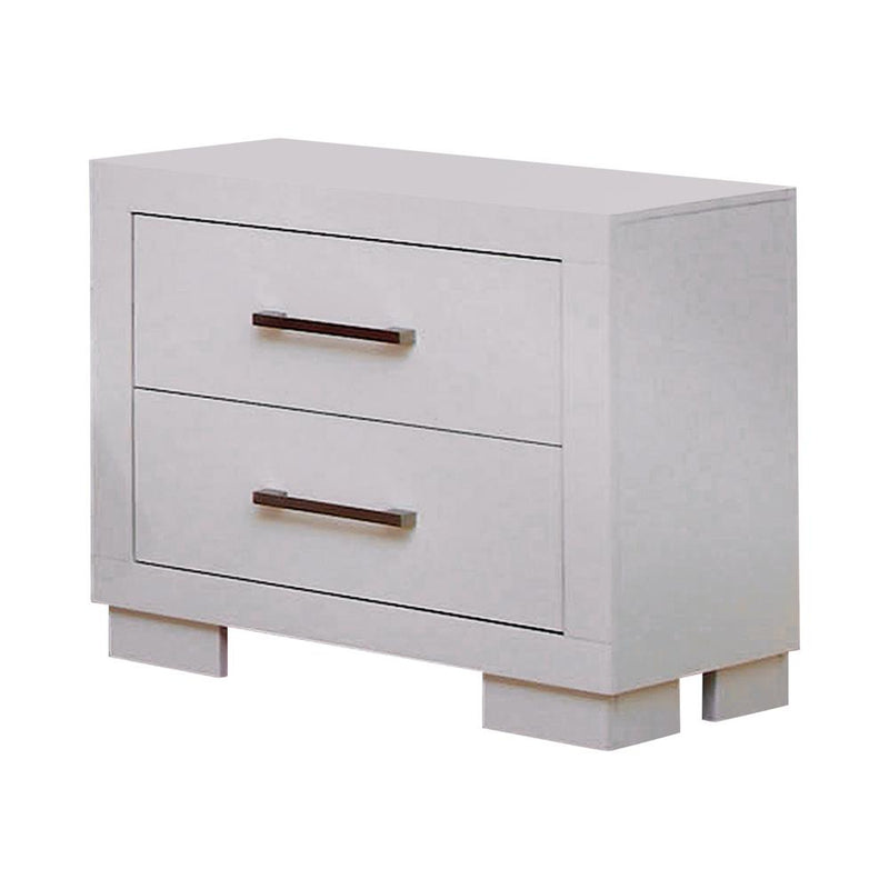 Jessica 2 Drawer Nightstand White