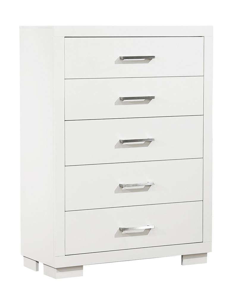 Jessica 5 Drawer Chest White