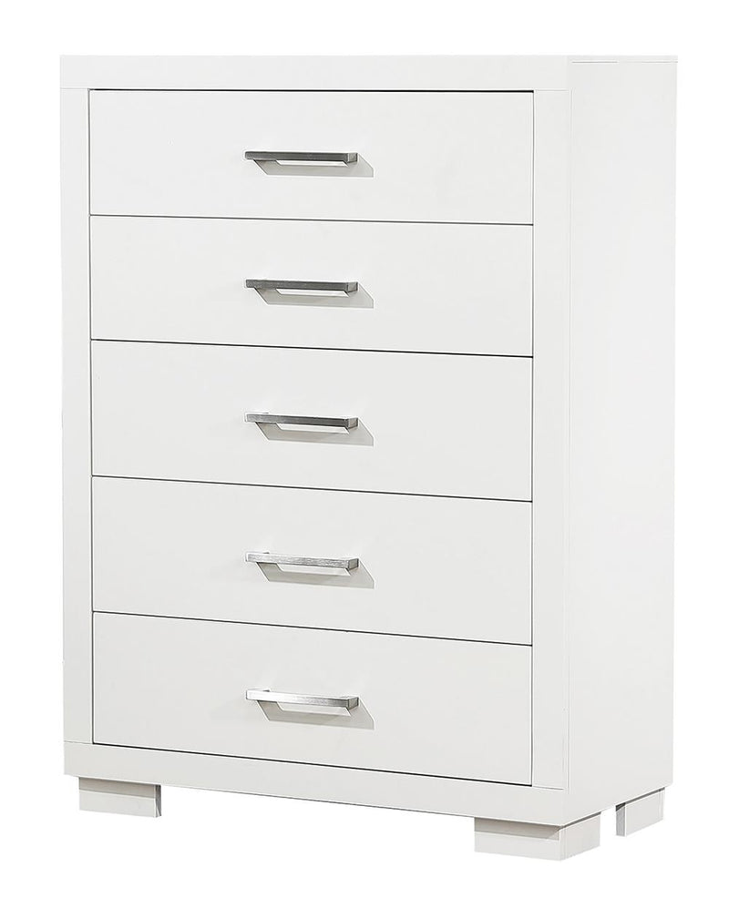 Jessica 5 Drawer Chest White