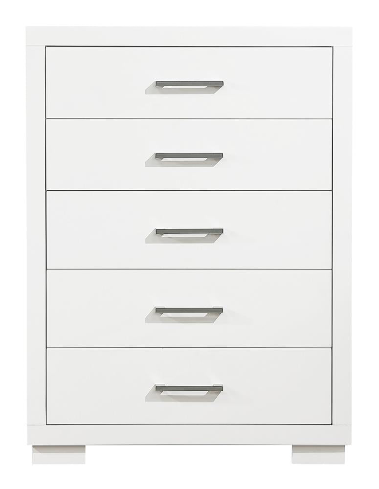 Jessica 5 Drawer Chest White