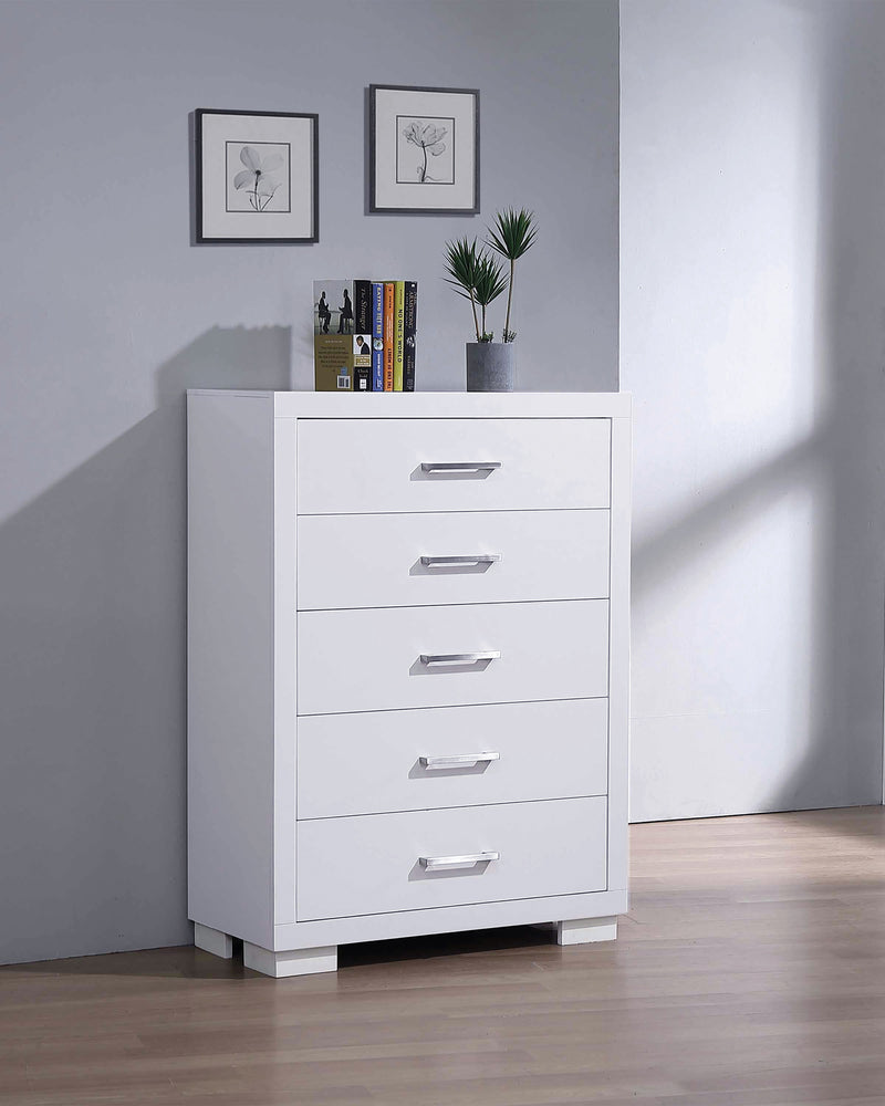 Jessica 2 Drawer Nightstand White