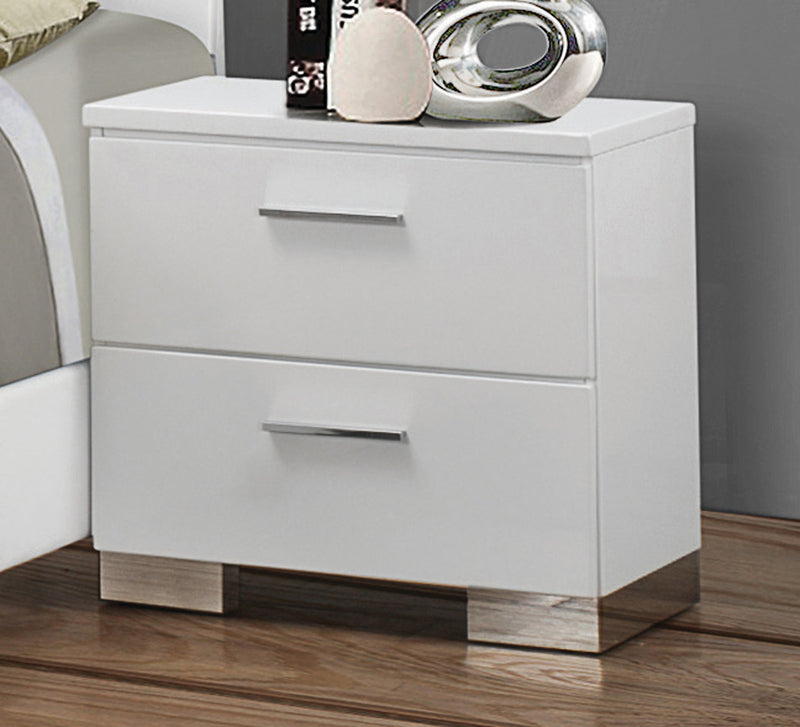 Felicity Rectangle Dresser Mirror Glossy White