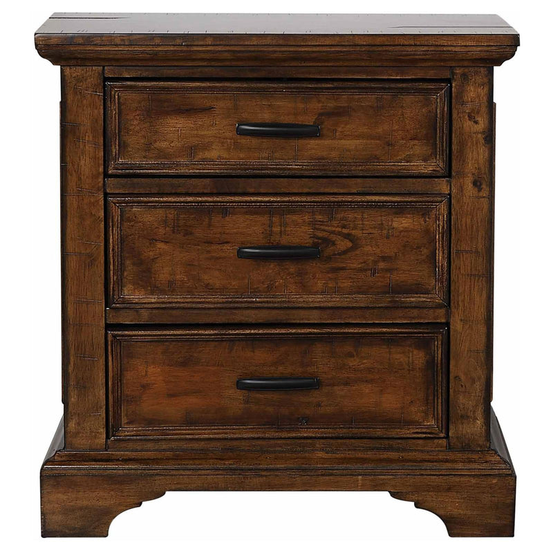 Elk Grove 3 Drawer Nightstand Vintage Bourbon