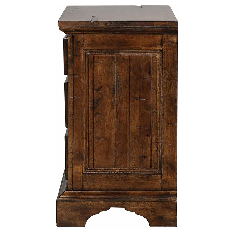 Elk Grove 3 Drawer Nightstand Vintage Bourbon