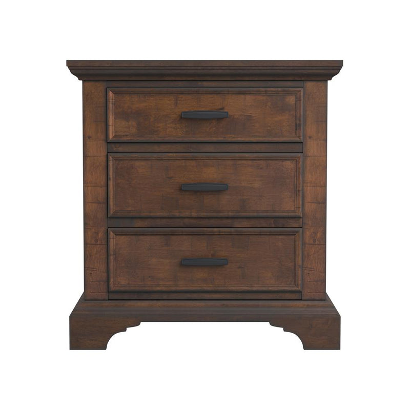 Elk Grove 3 Drawer Nightstand Vintage Bourbon