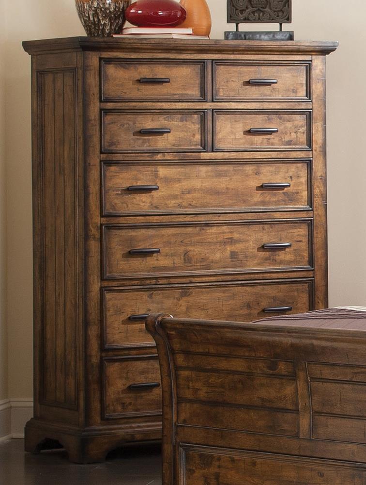 Elk Grove 7 Drawer Chest Vintage Bourbon