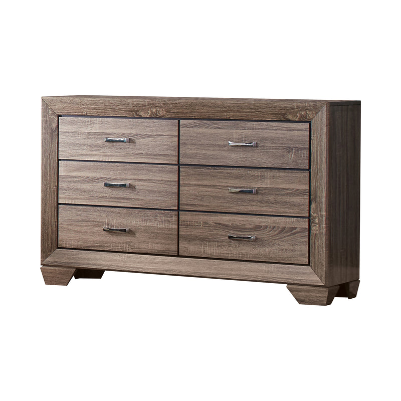 Kauffman King Storage Bed Washed Taupe