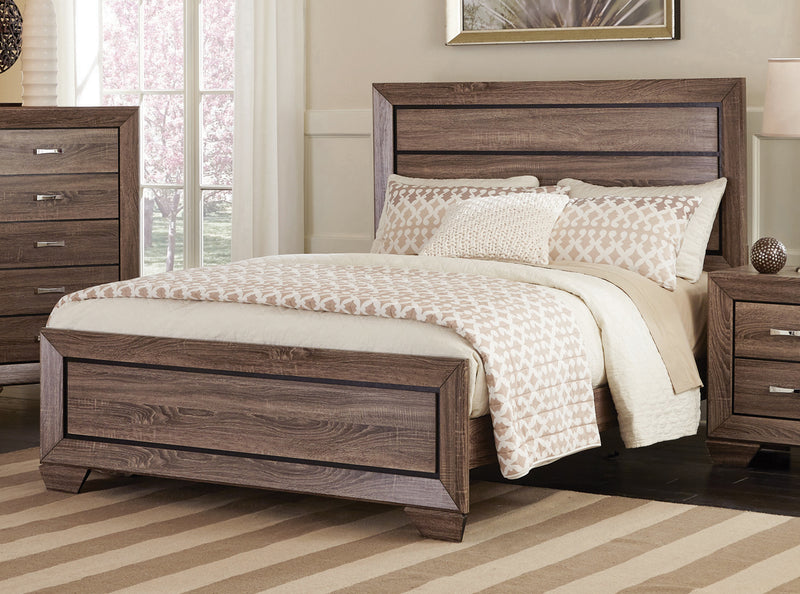 Kauffman King Storage Bed Washed Taupe