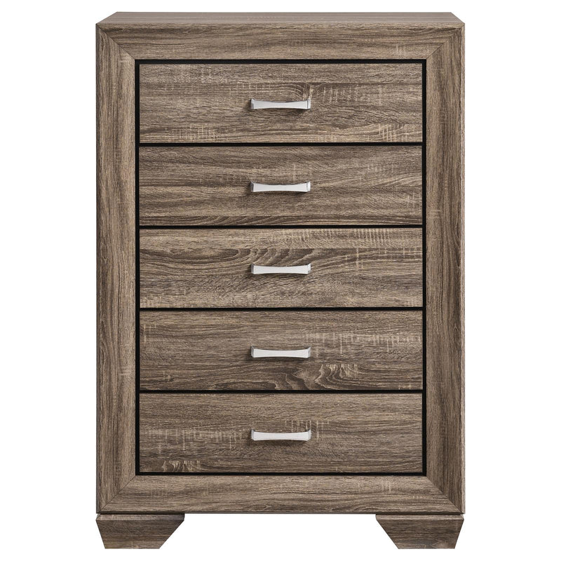 Kauffman 5 Drawer Chest Washed Taupe