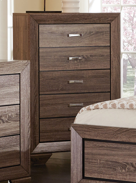 Kauffman King Storage Bed Washed Taupe