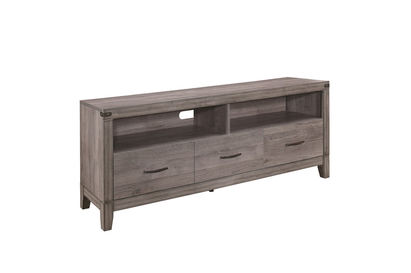 Woodrow Dark Modern Contemporary Traditional Metal Weathered Wood Storage Tv Console