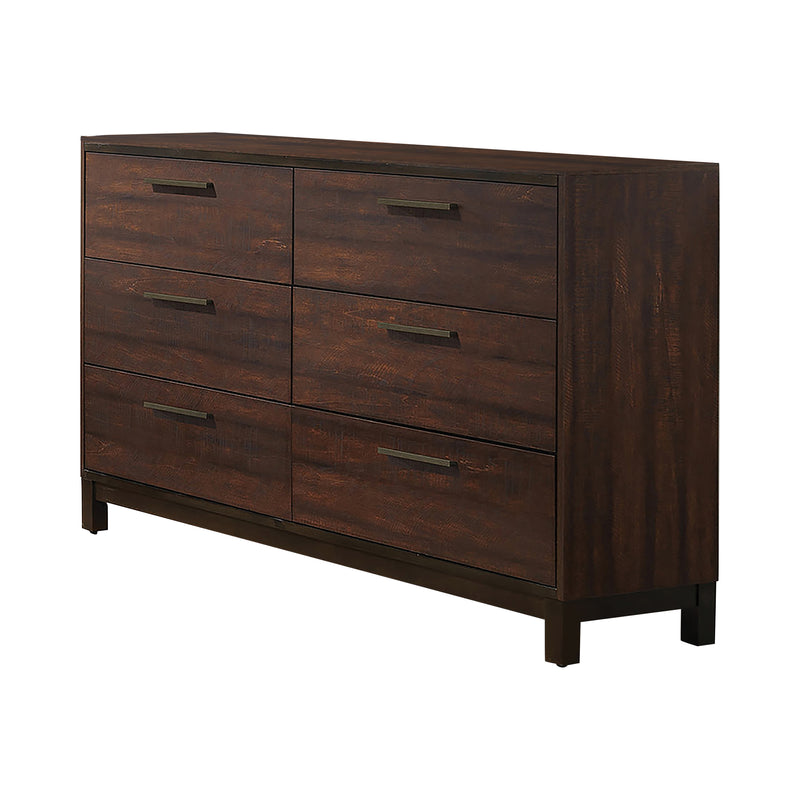 Edmonton King Panel Bed Rustic Tobacco