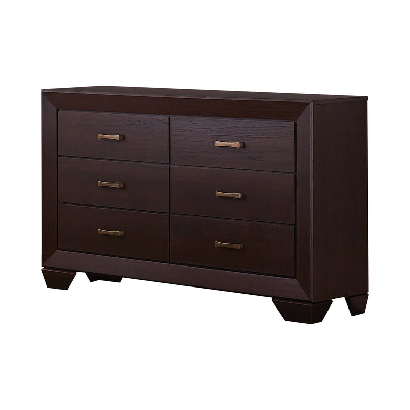 Kauffman King Panel Bed Dark Cocoa