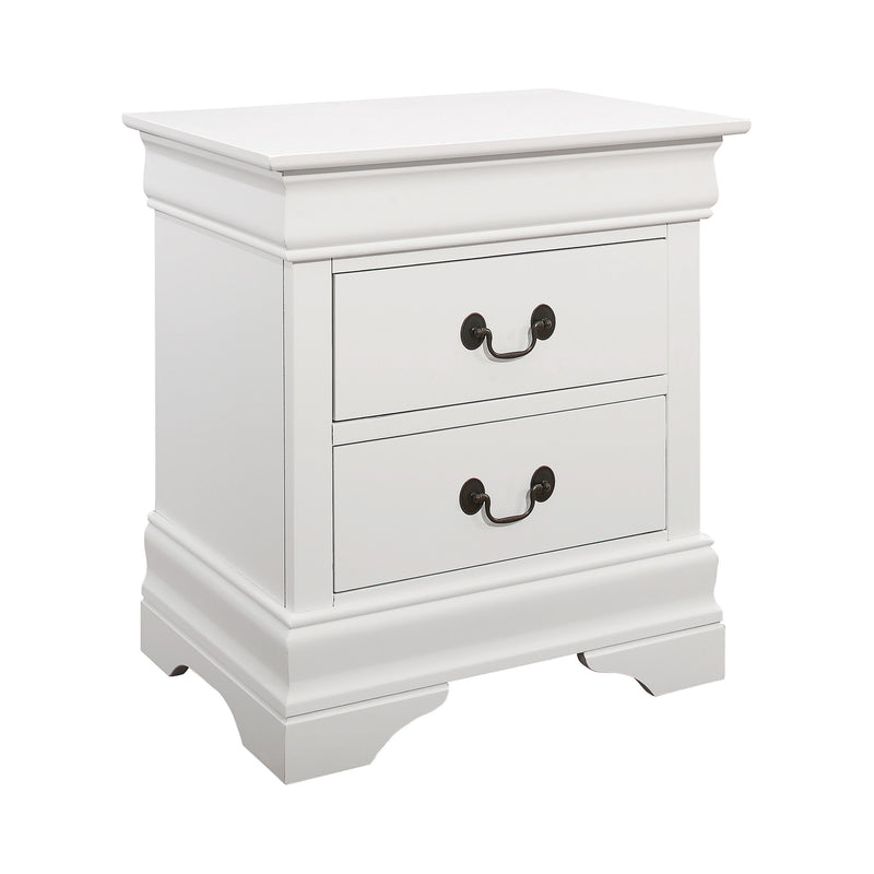 Louis Philippe 6 Drawer Dresser White