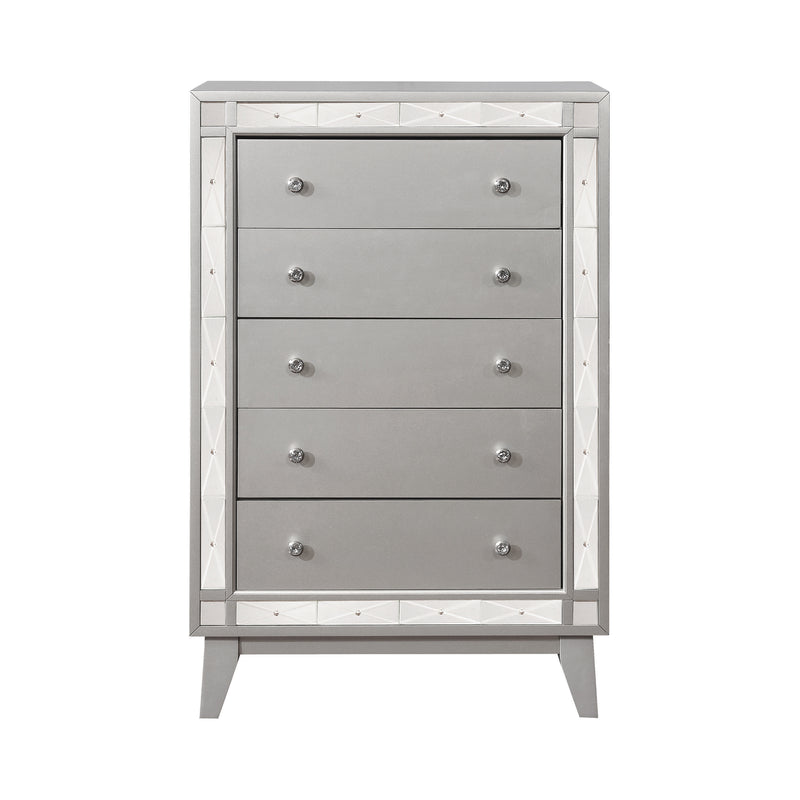 Leighton 7 Drawer Dresser Metallic Mercury