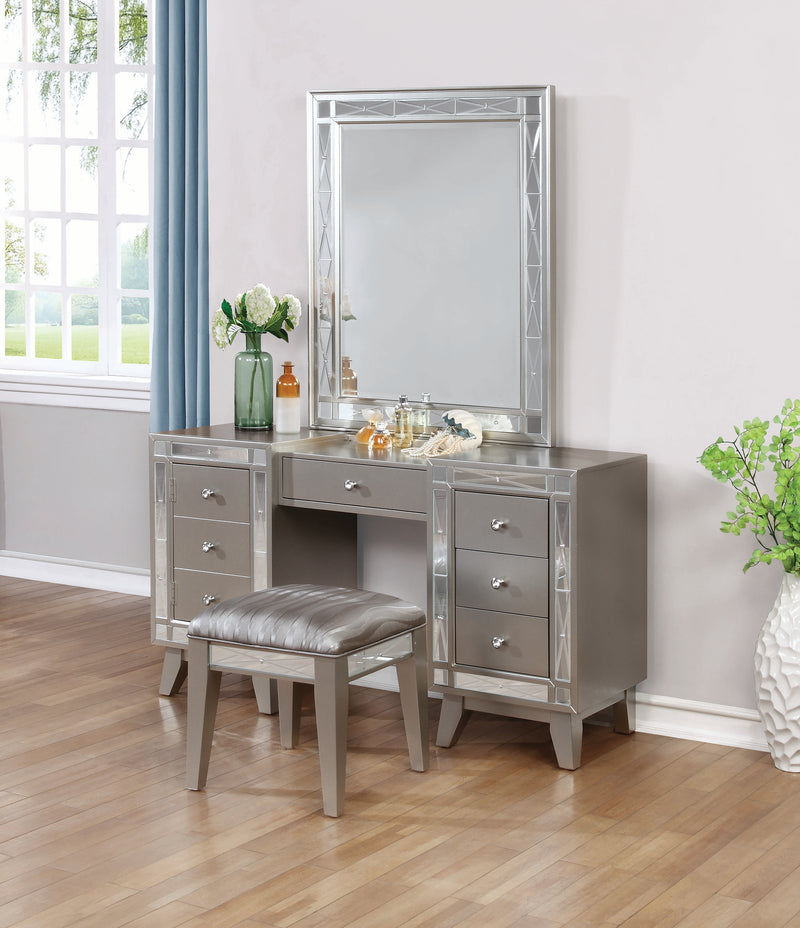 Leighton 7 Drawer Dresser Metallic Mercury