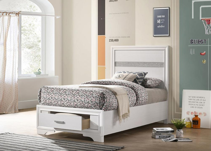 Miranda Twin Storage Bed White