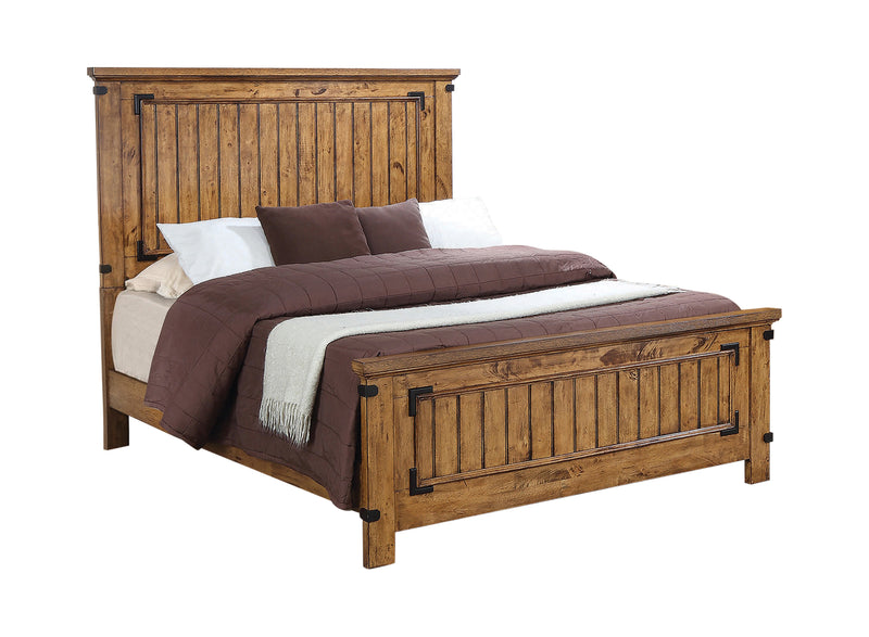 Brenner Full Storage Bed Rustic Honey