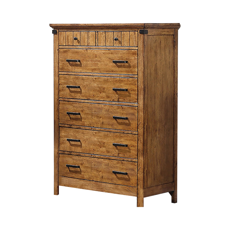 Brenner 8 Drawer Dresser Rustic Honey