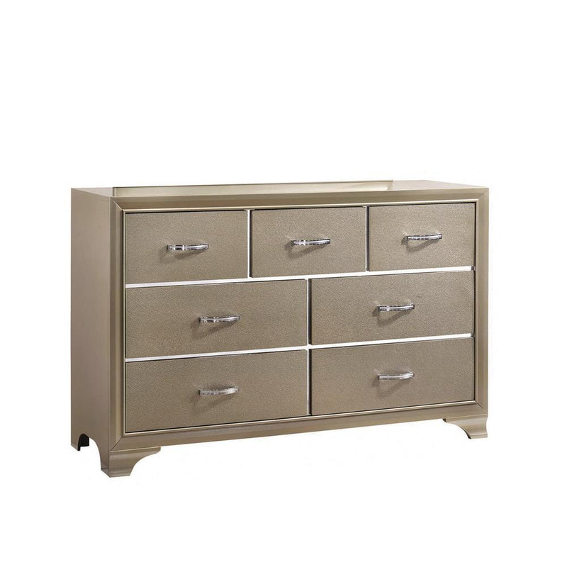 Beaumont 7 Drawer Rectangular Dresser Champagne