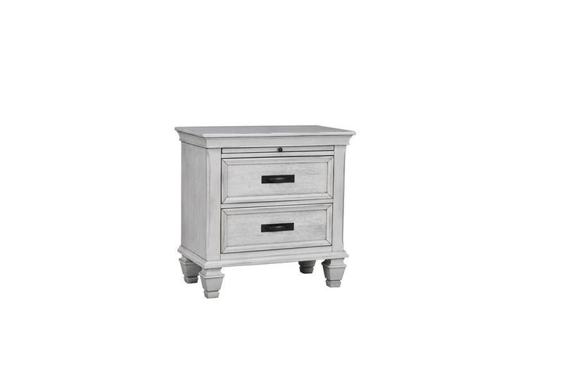 Franco 2 Drawer Nightstand Antique White