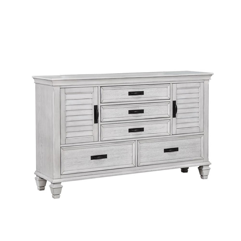 Franco 5 Drawer Dresser Antique White