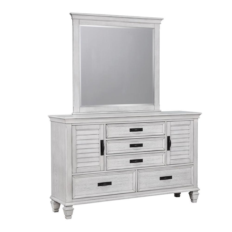 Franco 5 Drawer Dresser Antique White