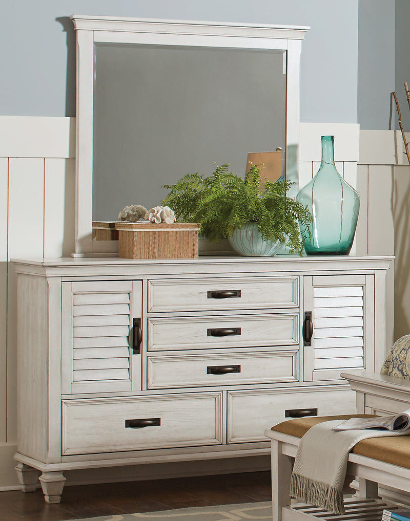 Franco 5 Drawer Chest Antique White