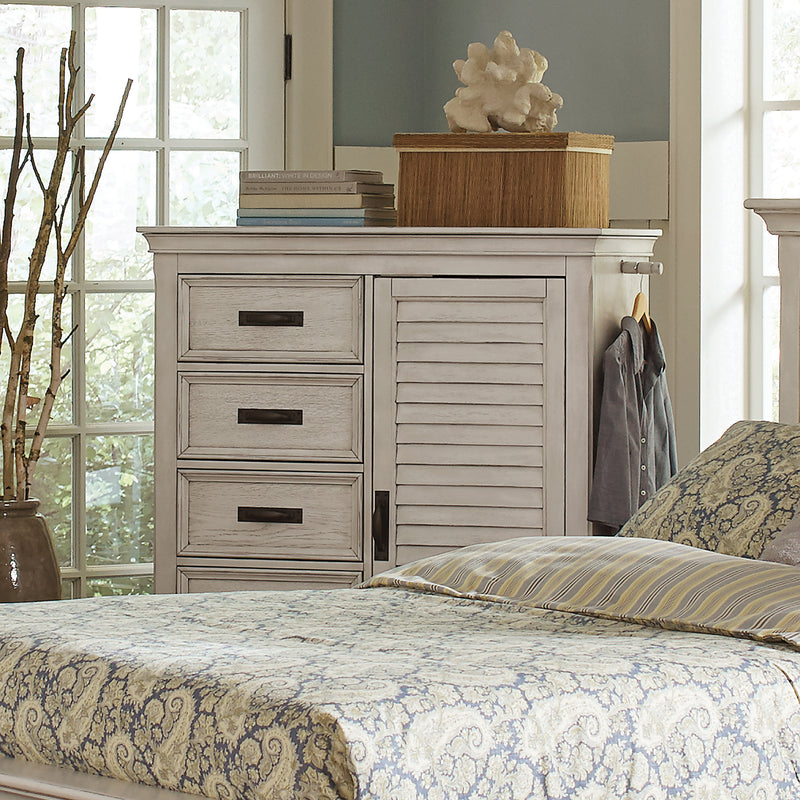 Franco King Panel Bed Antique White