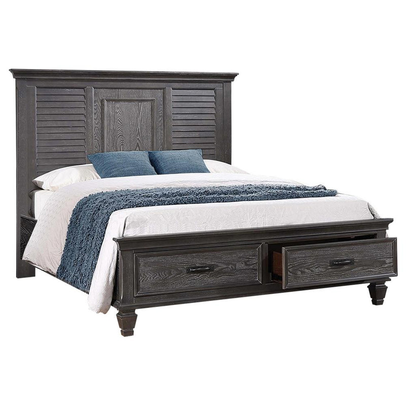 Franco King Platform Storage Bed Weathered Sage