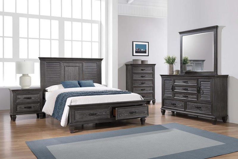 Franco King Platform Storage Bed Weathered Sage