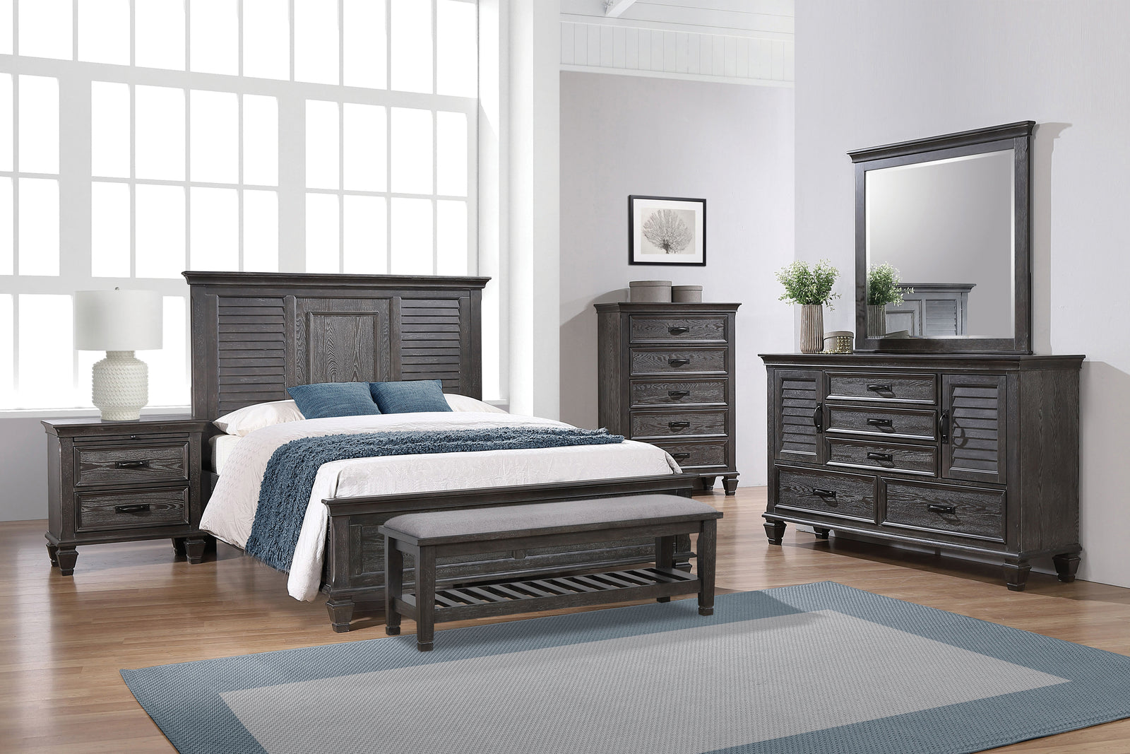 Franco King Panel Bed Weathered Sage